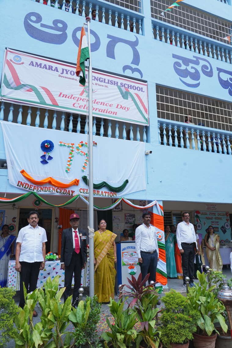 Independence Day Celebration at Amara Jyothi English School